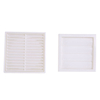 100mm Air Vent Duct Grill Stainless Steel White square Plastic Ventilation ABS air Vent