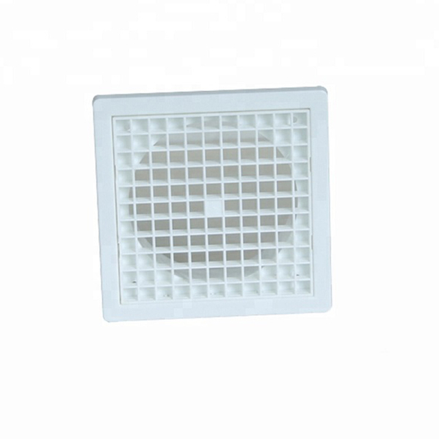 100mm Air Vent Duct Grill Stainless Steel White square Plastic Ventilation ABS air Vent