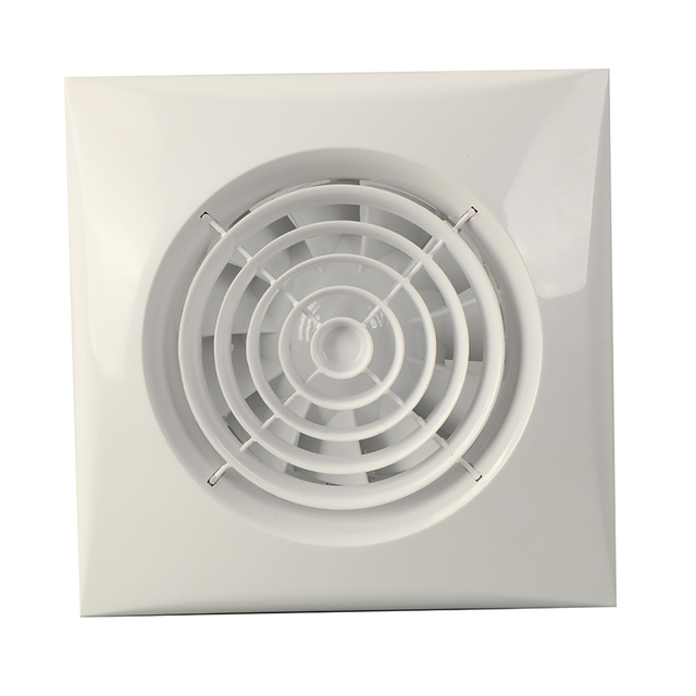 6 Inch Size Square Low Noise Bathroom Kitchen Ventilation Exhaust Fans